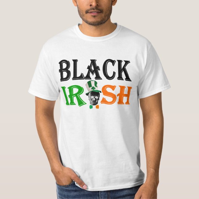 Camiseta El día de St Patrick irlandés negro del irlandés (Anverso)