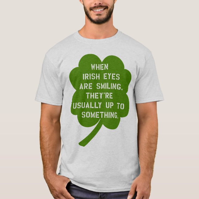 Camiseta ¡El día de St Patrick - oh, esos ojos traviesos (Anverso)