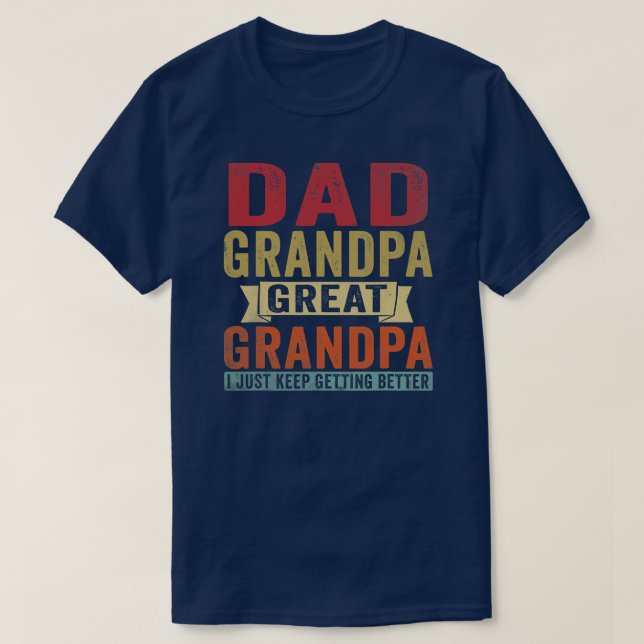 Camiseta El Día del Abuelo de Papá Grande (Diseño del anverso)
