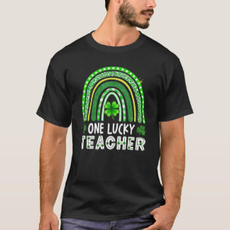 Camiseta El Día Del Arcoiris De Un Profesor Afortunado