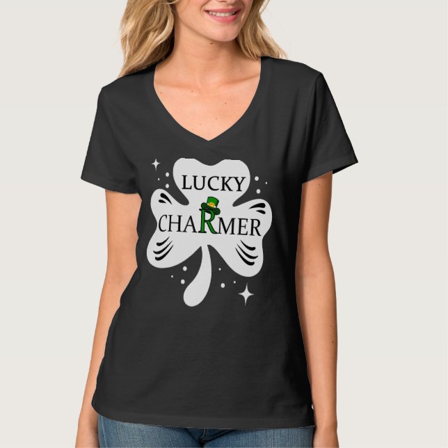 Camiseta El Día del Charmer Afortunado en St Patrick (Anverso)