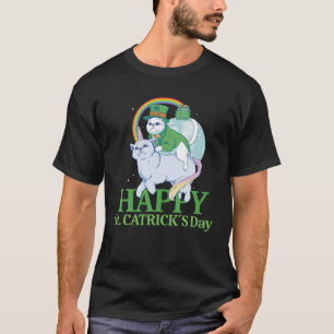 Camiseta El Día del Gato Goblin Arcoiris Irlandés