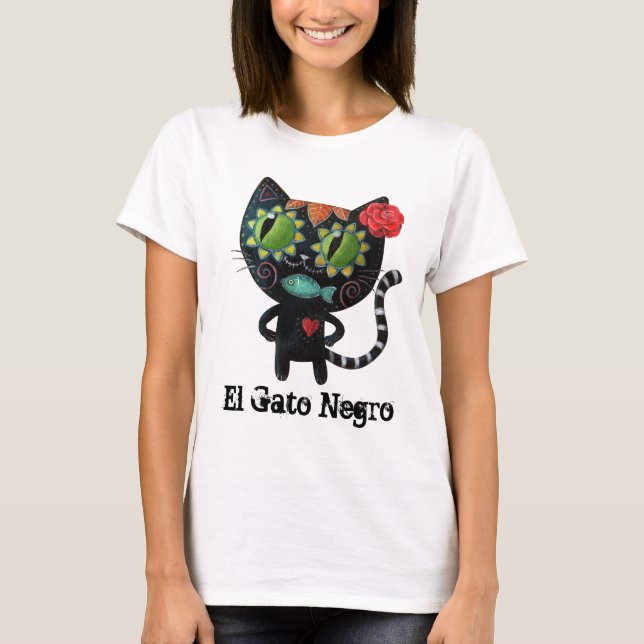 Camiseta El día del gato negro muerto (Anverso)