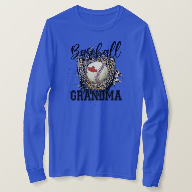 Camiseta El Día del Leopardo de las Abuelas de Béisbol, tía (Anverso del diseño)