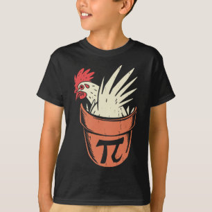 Camiseta El día del maestro de matemáticas Pun Pi en pollos