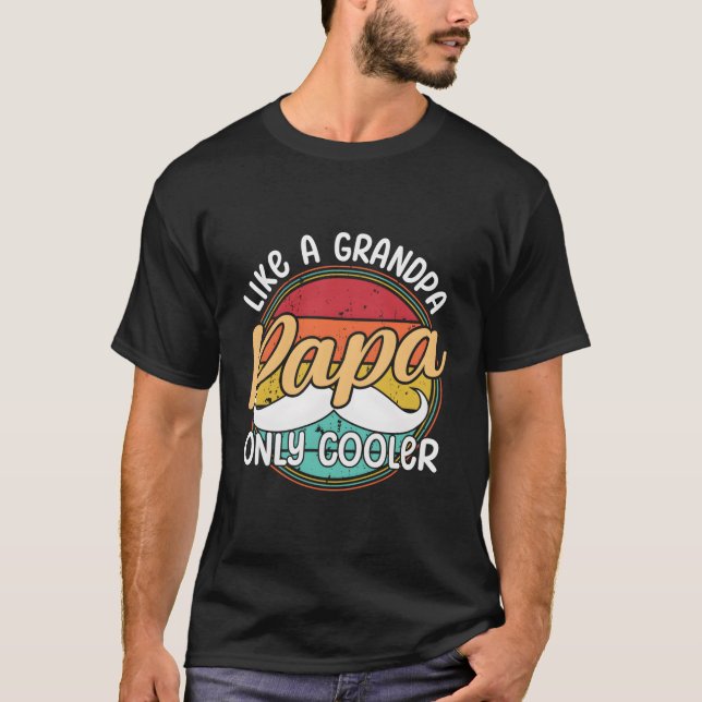 Camiseta El Día Del Padre Chistes A Papá Como Un Abuelo Sól (Anverso)