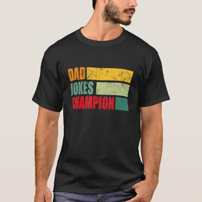 Camiseta El Día del Padre Chistes campeón por papá (Anverso)