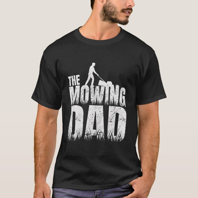 Camiseta El Día del Padre cortando el césped (Anverso)