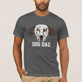 Camiseta El Día del Padre Dalmátiano, con el padre de perro