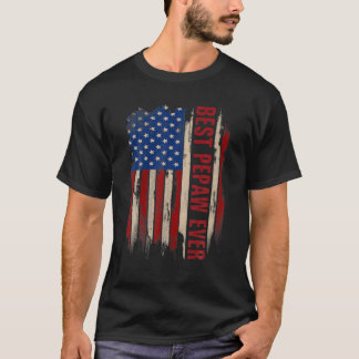 Camiseta El Día del Padre de la Bandera Americana de la Mej