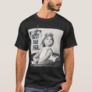Camiseta El Día del Padre de la foto del mejor Personaliza
