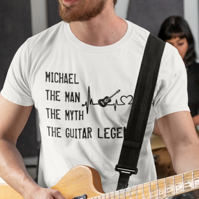 Camiseta El día del padre de la leyenda de la guitarra masc (Subido por el creador)