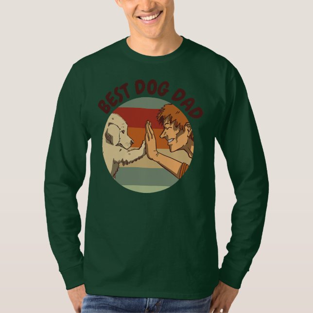 Camiseta El Día del Padre de los Mejores Doggy  (Anverso)
