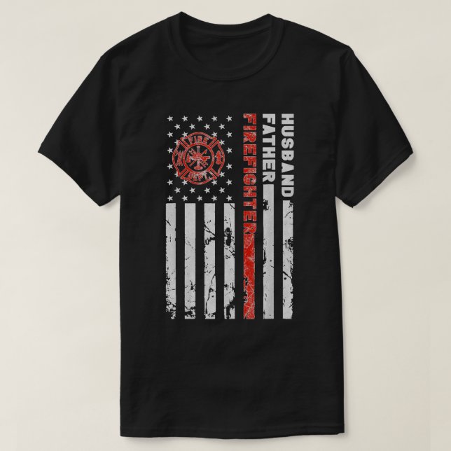 Camiseta El Día del Padre de los Padres de Bombero (Diseño del anverso)