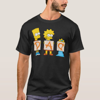 Camiseta El Día del Padre de Los Simpson Bart Lisa Maggie P