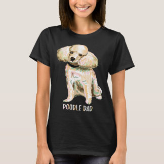 Camiseta El Día del Padre de Papá Noel, un perro de caniche
