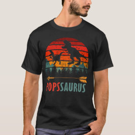 Camiseta el día del padre de pops dinosaur