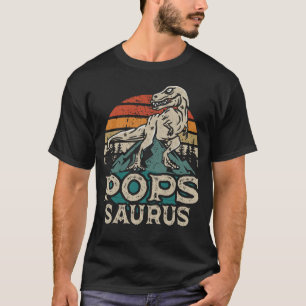 Camiseta El Día del Padre del Abuelo de Dinosaurio Popssaur