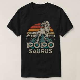 Camiseta El día del padre del abuelo de los dinosaurios Pop