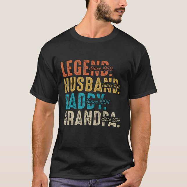 Camiseta El día del padre del anciano papá del marido de la (Anverso)