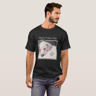 Camiseta El día del padre, el invierno nevado del perro de 