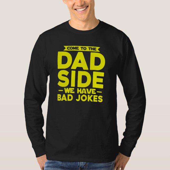 Camiseta El Día del Padre en el Chiste del lado del padre m (Anverso)