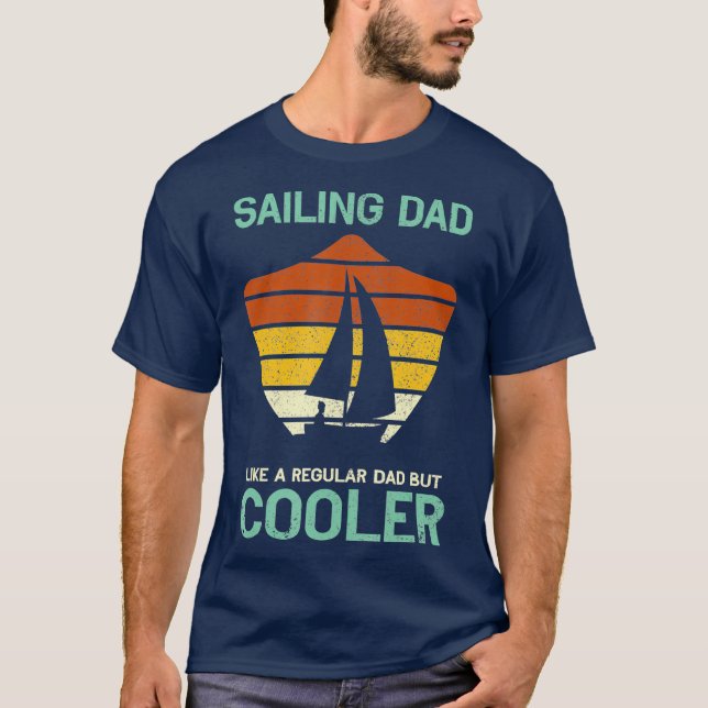 Camiseta El Día del Padre Funny Navegando Papá Salero (Anverso)
