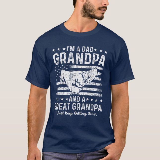 Camiseta El Día del Padre Gracioso del Abuelo de Papá (Anverso)