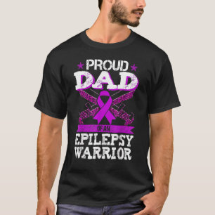 Camiseta El Día del Padre Orgulloso Papá Epiléptico Guerrer