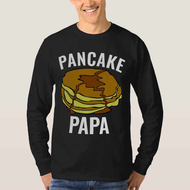 CAMISETA EL DÍA DEL PADRE PANCAKE DAD PAPA T-SHIRTS (Anverso)