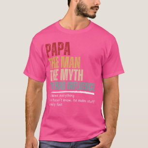 Camiseta El Día del Padre Papa el hombre el mito el mal inf