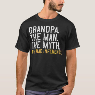 Camiseta El Día Del Padre Regale Al Abuelo El Hombre El Mit