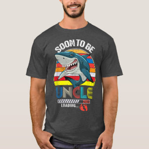 Camiseta El Día del Padre Tío Tiburón pronto será el tío Es