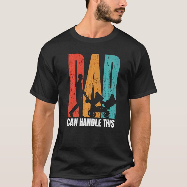 Camiseta El Día del Padre, una familia orgullosa puede mane (Anverso)