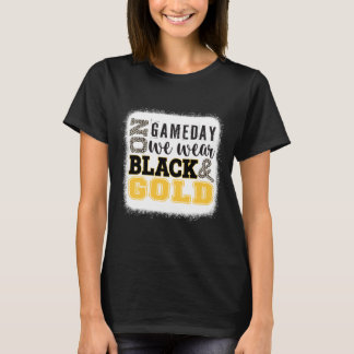 Camiseta El Día del Partido de Fútbol Usa Dorado y Leopardo