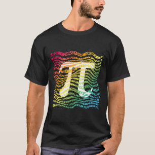 Camiseta El día del Pi, el estudiante de matemáticas Rainbo
