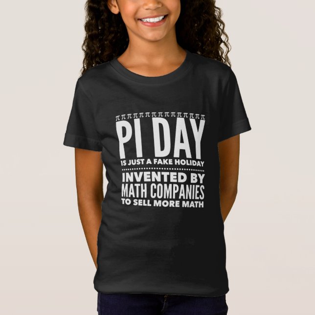 Camiseta El Día del Pi es un feriado falso - matemáticas (Anverso)