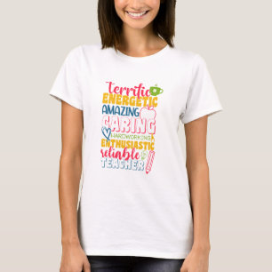 Camiseta El día del profesor es asombroso y atento profesor