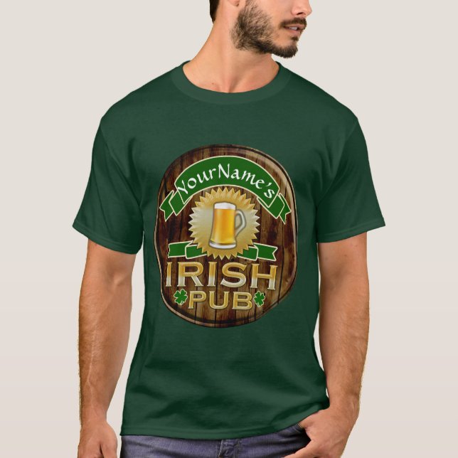 Camiseta El día del Pub de St Patrick irlandés conocido (Anverso)