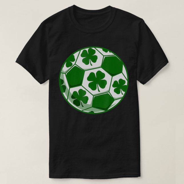 Camiseta El Día del Shamrock en la bola de fútbol (Diseño del anverso)