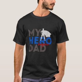Camiseta El día del superhéroe de héroe papá