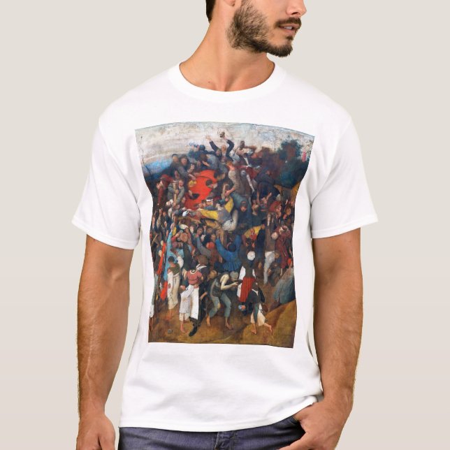 Camiseta El Día del Vino de San Martín, Pieter Bruegel (Anverso)