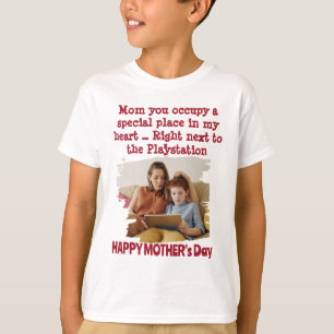 Camiseta El día divertido de la madre desde el hijo