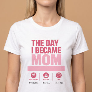 Camiseta El Día en que Me Convertí en Mamá