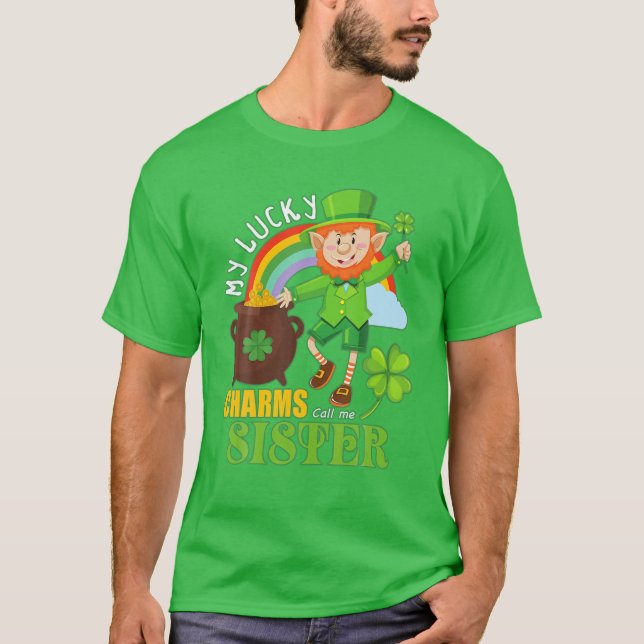 Camiseta El Día Gracioso De Paddy St Patricks Lucky Charms  (Anverso)