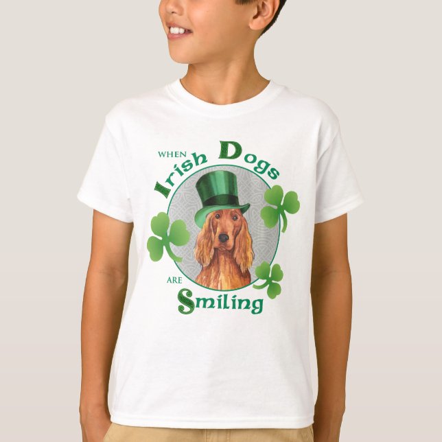 Camiseta El día Irish Setter de St Patrick (Anverso)