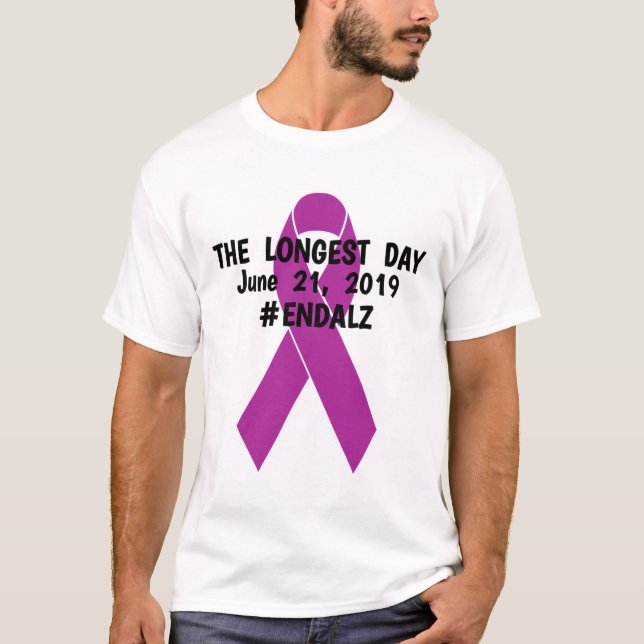 Camiseta El Día Más Largo #endheimer 21 de junio (Anverso)