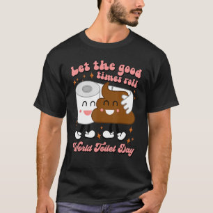 Camiseta El Día Mundial del Cuarto de Baño Retro deja pasar