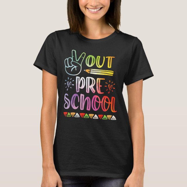 Camiseta El Día Pasado De La Educación Preescolar (Anverso)