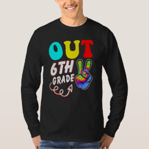 Camiseta El Día Pasado Del Sexto Grado De La Escuela De Paz